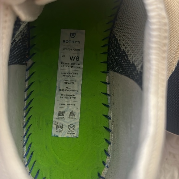 Rothy’s The Lace up washable sneakers size 8 - Picture 9 of 10